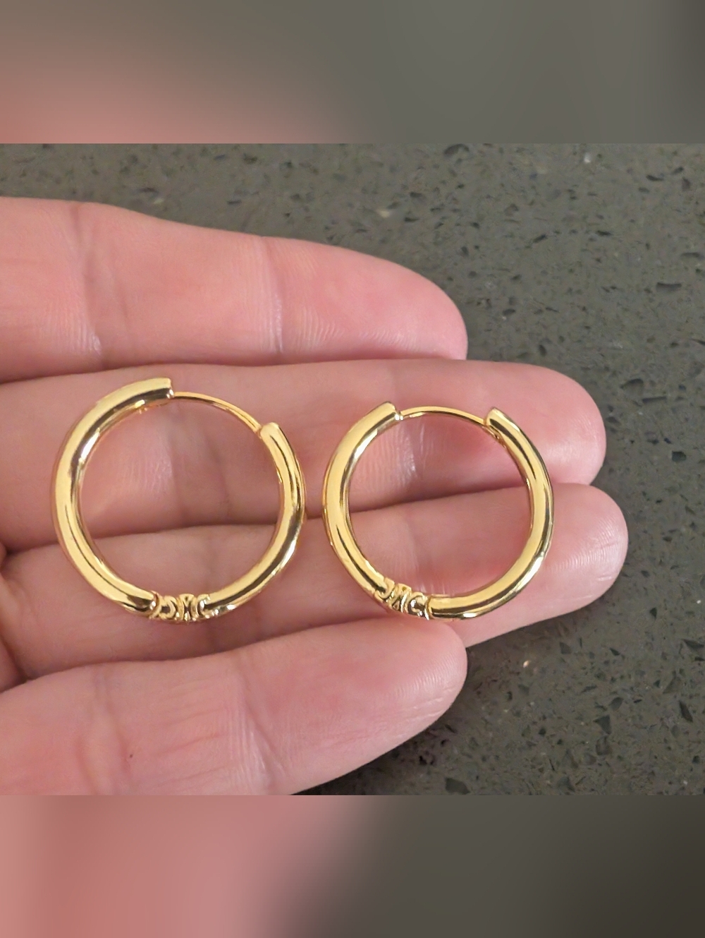 CELINE Classic Gold Hoop Earrings for Women